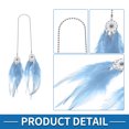 thumbnail image 4 of Unique Bargains Metal Faux Rhinestone Faux Diamond Car Rear View Mirror Pendant Accessories Car Hanging Ornament Assorted Color Light Blue, 4 of 6