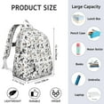 thumbnail image 6 of Schnauzer Dogs with Paw Backpack for School,Cute School Bag,Schoolbag with Adjustable Shoulder Straps & Padded Back,13.4"x11"x4.7", 6 of 6