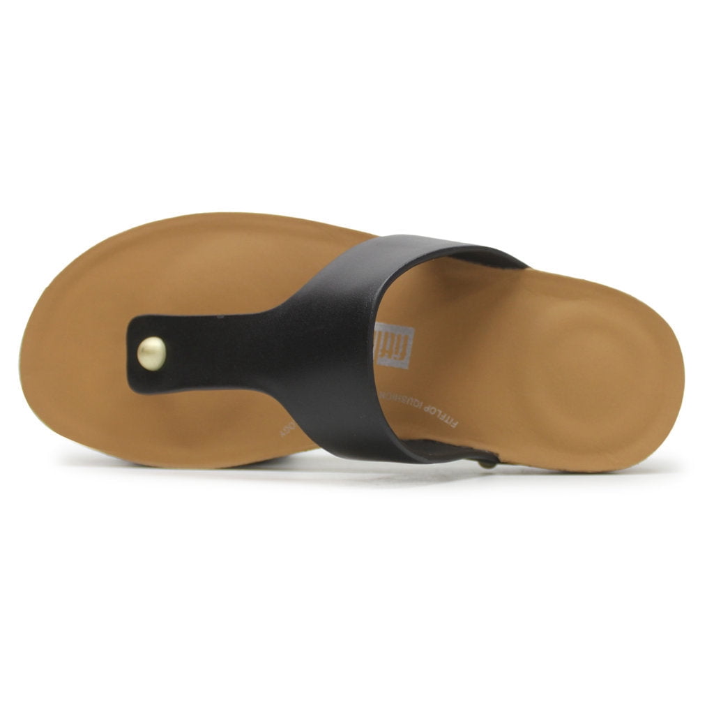 Fitflop Women's Iqushion Leather Toe-Post Sandals