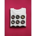 thumbnail image 3 of Vinyl Records Set Sweatshirt Men -Image by Shutterstock, Male 3X-Large, 3 of 4