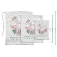 thumbnail image 3 of Darling Souvenir White Let Love Grow Wedding Favor Custom Party Supplies Favor Bags&nbsp;Jewelry&nbsp;Pouches 15 Pieces, 3 of 5