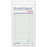 National Checking Company Duplicate Carbon Paper 13-Line GuestChecks Green, 6.75" Length x 3.5" Width | 50 Books of 50