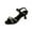#375-Black, variant on Women's Fashion Casual High Heel Sandals - Comfortable Round Toe Open-Back Adjustable Buckle Strap Summer-Autumn Season Versatile Slides