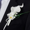 thumbnail image 3 of 2Pack Rose Wrist Flower Corsage Set Bride And Groom Corsage Bracelet Bridesmaid Pearl Leaf Wrist Flower for Wedding Party Prom Homecoming Girl Hand Flower Decoration, 3 of 7