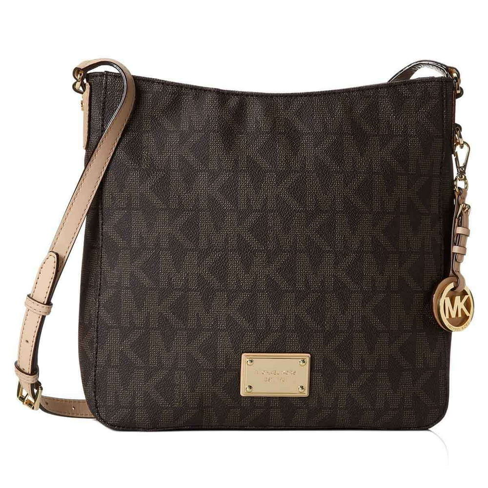 Michael Kors - Jet Set Large Travel Logo Crossbody Messenger Handbag ...