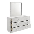 thumbnail image 4 of New Classic Furniture Europa Wood Dresser with Mirror in White, 4 of 7