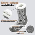 thumbnail image 3 of Calcetines Zapatillas de mujer Calcetines de zapatilla de casa antideslizantes gruesos Niña Invierno Cálido regalo de Navidad, 3 of 4