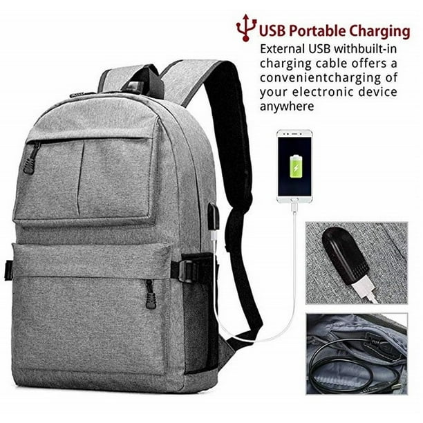 Mochila Backpac Impermeable Para Laptop Escolar Usb Dara Baby Euateo Mo0009 Walmart en linea