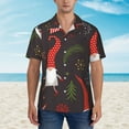 thumbnail image 2 of Kll Men'S Hawaiian Shirt Short Sleeve Button Down Beach Shirts-Cute Christmas Gnomes, 2 of 7