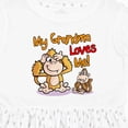 thumbnail image 4 of Inktastic My Grandma Loves Me Monkey Girls Toddler Dress, 4 of 5