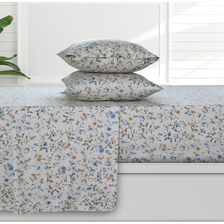 Azores Home Organic Cotton Sateen 300 Thread Count Deep Pocket
