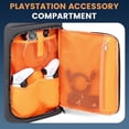 thumbnail image 2 of Mochila de viaje para PS5, funda protectora para portátil de 17,3", mandos, discos de juegos y más accesorios de juego, estuche de transporte para consola con múltiples bolsillos, 2 of 7