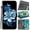 Black-bottom orchid, variant on Wallet Flip Kickstand Card Holder Case for Samsung Galaxy F04 F54 F15 F23 F16 J4 J6 Plus J2 Core Protective Cover