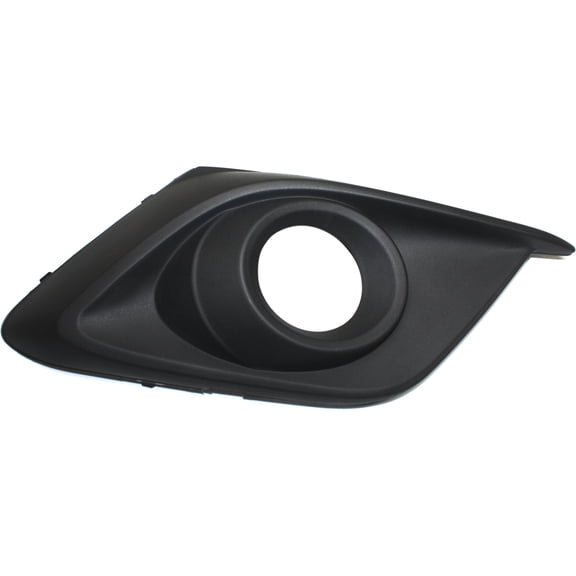 Fog Light Trim Compatible with 2014-2016 Mazda 3 Sport Front, Right Passenger Textured Black