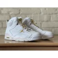 thumbnail image 4 of Ni - ke Ni - ke Air Jordan 6 Retro Gold Hoops Pink Leather DH9696-100 Women 11/Men 9.5 New, 4 of 5