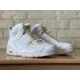 thumbnail image 4 of Ni - ke Ni - ke Air Jordan 6 Retro Gold Hoops Pink Leather DH9696-100 Women 11/Men 9.5 New, 4 of 5