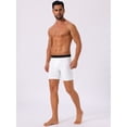 thumbnail image 4 of DARING DIVA Men's Lightweight Solid Color Soft Stretch Open-fly Boxer Briefs 34 White, 4 of 6