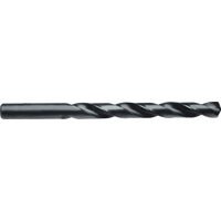 Heavy Duty Black Oxide Coated High Speed Steel Jobber Length Drill Bits, 21/64in