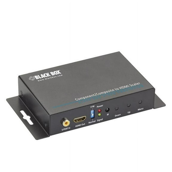 Black Box Network Services  Component Composite to HDMI Scaler & Audio Converter