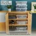 thumbnail image 3 of Open Box Rubbermaid 16 Quart Plastic Storage Tote Container with Lid (6 Pack), 3 of 7