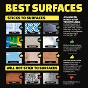 Alien Tape EZ Cut Easy Cut 3 rolls Double-Sided Mounting Tape, 10 Ft Pre-Cut Grids for Hassle-Free Cutting, Strong Adhesive, Multi-Surface Use, No Scissors Needed, Perfect for Home & Office Projects