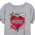 thumbnail image 3 of Marvel The Avengers - Valentines Doodle - Women's Oversized Graphic T-Shirt, 3 of 5