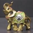thumbnail image 4 of Gwong Decoración hogareña Elephant Figurine Resin Garden Miniatura Artesanía Regalo Inicio Decoración de escritorio Gwong 21044973, 4 of 6