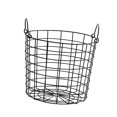 thumbnail image 4 of Cesta de almacenamiento de alambre de hierro, cesta de periódico, contenedores de almacenamiento de artículos diversos, cesta organizadora multiusos Negro, 4 of 8