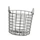 thumbnail image 3 of Cesta de almacenamiento de hierro Cesto de ropa Cesto de almacenamiento de artículos diversos Cesta de hierro para ropa Negro, 3 of 9