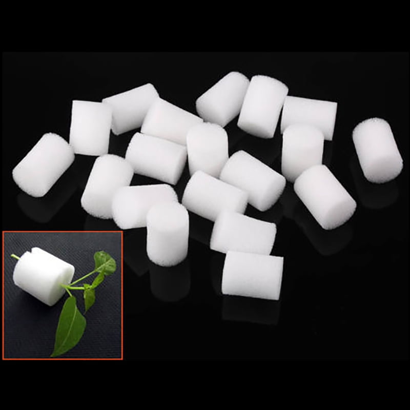 10-20pcs White Clone Cloning Collar Foam Insert Hydroponic Root Guard Mesh Pot 