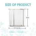 thumbnail image 2 of Regalo Easy Step Extra Tall Walk Thru Baby Safety Gate, Fits Openings 29-36.5 Inches, Platinum, 2 of 13