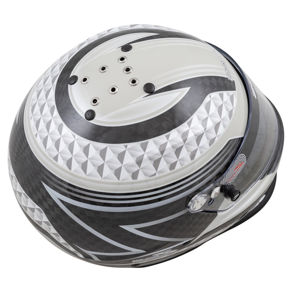 Zamp H775C15M RZ-65D Auto Racing Helmet Carbon Graphic Full Face SA2020 Black/Gray Medium
