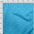 thumbnail image 3 of oneOone Velvet Sky Blue Fabric Geometric Quilting Supplies Print Sewing Fabric By The Yard 58 Inch Wide, 3 of 4