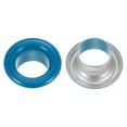 thumbnail image 4 of Unique Bargains 100PCS Grommets Eyelets 1/4 Inch (6mm) ID Hole Metal Self Backing Eyelet with Washers for Leather Blue, 4 of 7