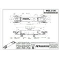 thumbnail image 4 of Hydraulic Cylinder 2 in bore x 36 in stroke clevis hydraulic cylinder Welded Double Acting 3500 PSI, 4 of 7