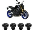 thumbnail image 4 of Tapones De Orificio De Espejo, Tapas De Tornillo De Espejo CNC Aluminio 4 Piezas Negro M10x1.25 Para Reemplazo De Piezas De Carrocería De Motocicleta Para Yamaha MT 09 ANGGREK Otros, 4 of 8