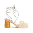 thumbnail image 2 of Silvia Cobos Womens Canasto Fringe Leather Dressy Heels, 2 of 3