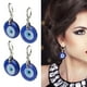 thumbnail image 5 of Aretes De Ojo Azul, Material De Aleaciones De Vidrio Aretes De Resina De Vidrio Azul Resistente Al Desgaste Hermoso Práctico 2 Pares Para La Colocación Diaria Para Regalos ANGGREK Otros, 5 of 8