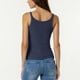 thumbnail image 4 of Tops para mujer,Camiseta sin mangas lisa con cuello en U para mujer, camiseta informal de poliéster, ajuste cómodo para uso diario, sopatenor, 4 of 8