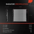 thumbnail image 2 of A-Premium Engine Coolant Radiator Assembly Compatible with Chevrolet Traverse 2018-2019 2.0L, 2 of 8