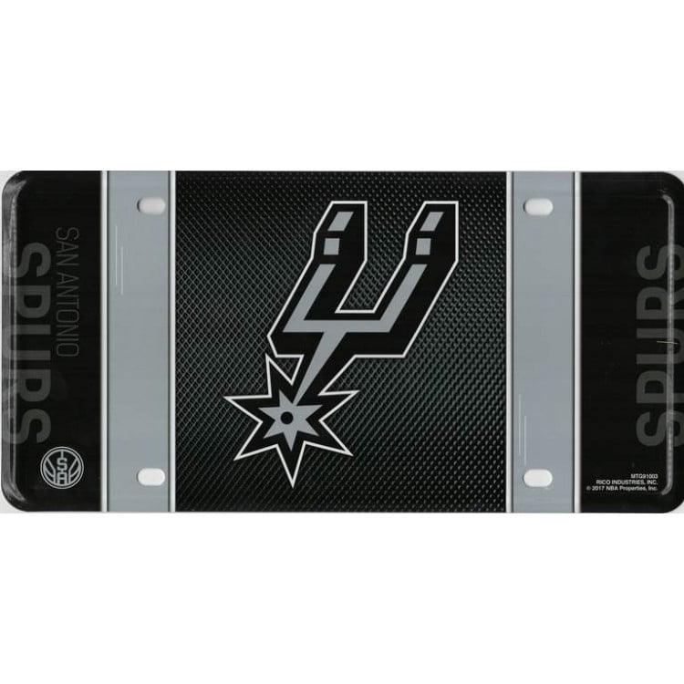 Plaque d'Immatriculation en Métal des San Antonio Spurs