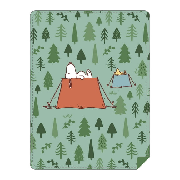 Snoopy Camping Throw Blanket