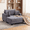 Gray, variant on AIKEMING 60"Oversized Chaise Lounge Chair with USB Charging, Dual Storage & Cup Holders, Throw Pillows and Armrests for Living Room/Bedroom, Corduroy (Grey)