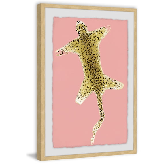 Cheetah Carpet Framed Painting Art Print, 8.00" x 1.50"