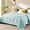 Cool Blue, variant on King Size Blanket with Satin Trim, Lightweight Down Alternative King Blanket for All Season, Machine Washable (Mint Green, 108 x 90 Inch)