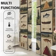 thumbnail image 5 of Fishing Blackout Curtains for Living Room Bedroom, Thermal Insulated Room Darkening Grommet Drapes, Camping Theme Bass Fish Hunting Window Curtains Home Decor-52"W x 54"L (Pack of 2), 5 of 7