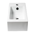 thumbnail image 3 of ALFI Brand ABC116 20 in. Small Rectangular Wall Mounted Ceramic Sink with Faucet Hole, White, 3 of 5