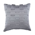 thumbnail image 1 of Fundas de almohada gris plata, con textura y pliegues, de 60 x 60 cm (24 x 24 pulgadas), cuadradas de seda, modernas, color liso - Océano plateado, 1 of 3