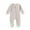 w93# Grey, variant on Wuxian Baby Boys Girls Bodysuits Knitted Casual Round Neck Romper Button Down Soft Footed Pajamas For Infant Toddler Jumpsuit Solid Color Fall Winter Warm Daily Wear,12-18 Months