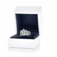 thumbnail image 2 of Pear Shape Cluster Bridal Engagement Ring 1.9 Ct Diamond 14K White Gold Over, 2 of 2